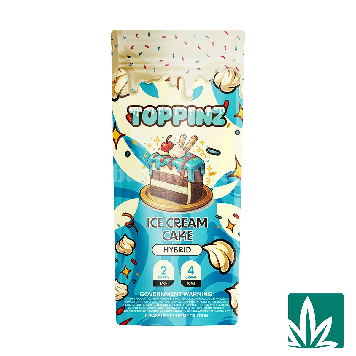 Toppinz Preroll 2x2g – Ice Cream Cake