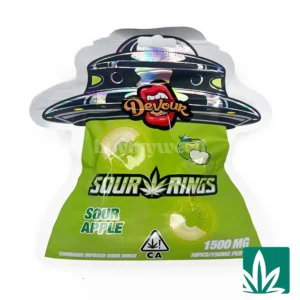 Devour Edibles (1500mg) – Sour Apple Rings