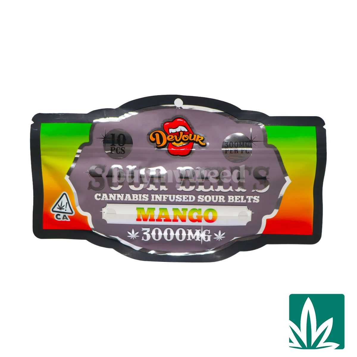 Devour Sour Belts (3000mg) – Mango