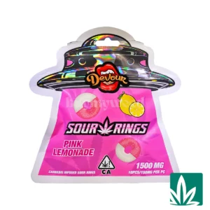 Devour Edibles (1500mg) – Sour Rings Pink Lemonade