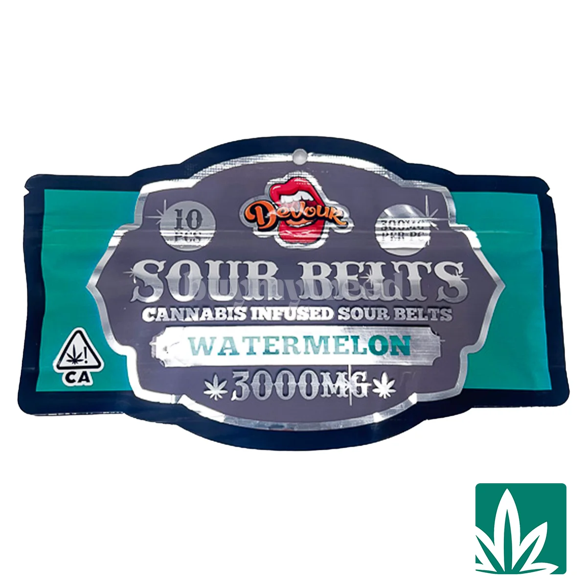 Devour Sour Belts (3000mg) – Watermelon