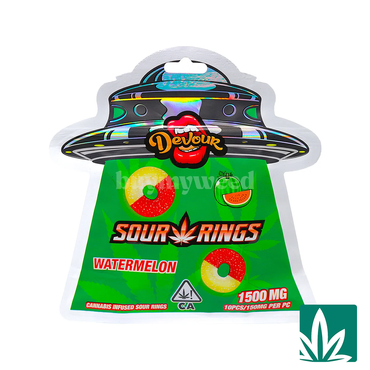 Devour Edibles (1500mg) – Sour Rings Watermelon
