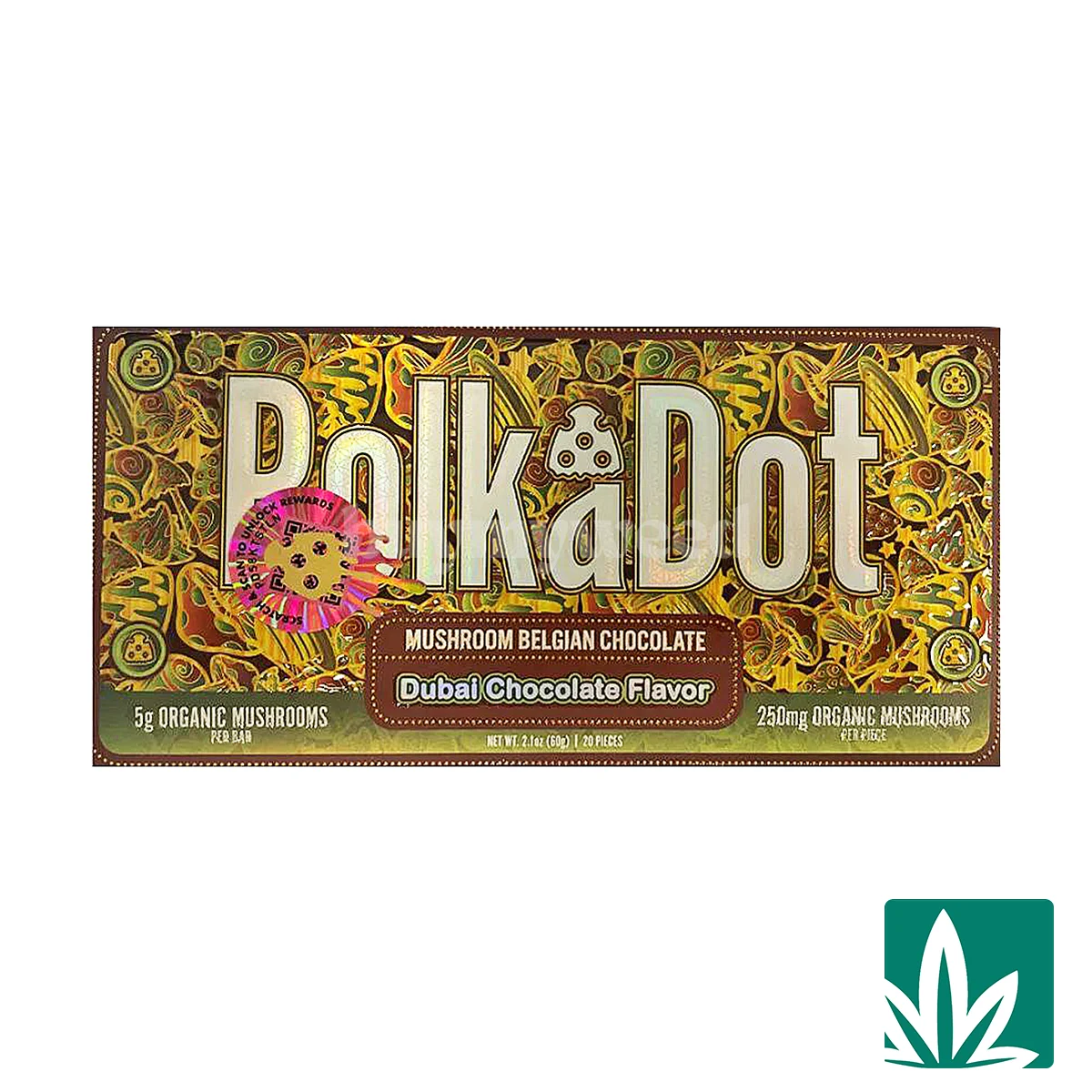 Polka Dots Magic Chocolate (5g) – Dubai Chocolate Flavor