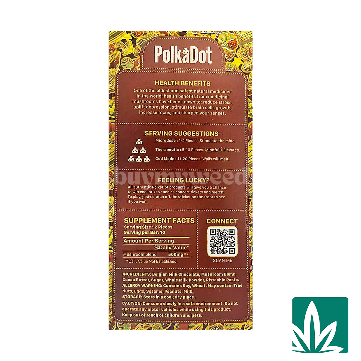 Polka Dots Magic Chocolate (5g) – Dubai Chocolate Flavor - Image 2