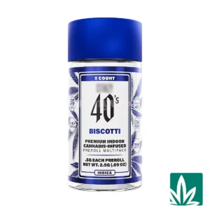 STZY 40’s Pre roll Joints (2.5g) – Biscotti