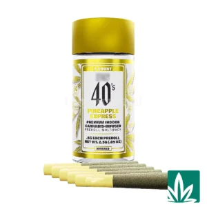 STZY 40’s Pre roll Joints (2.5g) – Pineapple Express