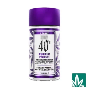 STZY 40’s Pre roll Joints (2.5g) – Purple Punch