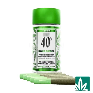 STZY 40’s Pre roll Joints (2.5g) – Sour Diesel