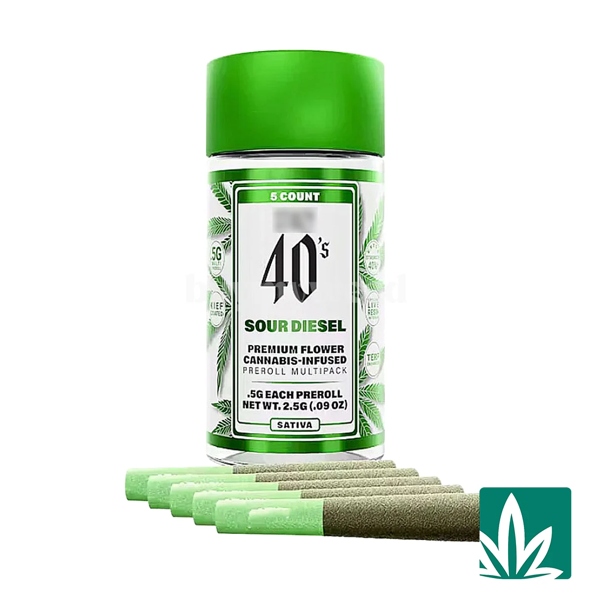 STZY 40’s Pre roll Joints (2.5g) – Sour Diesel
