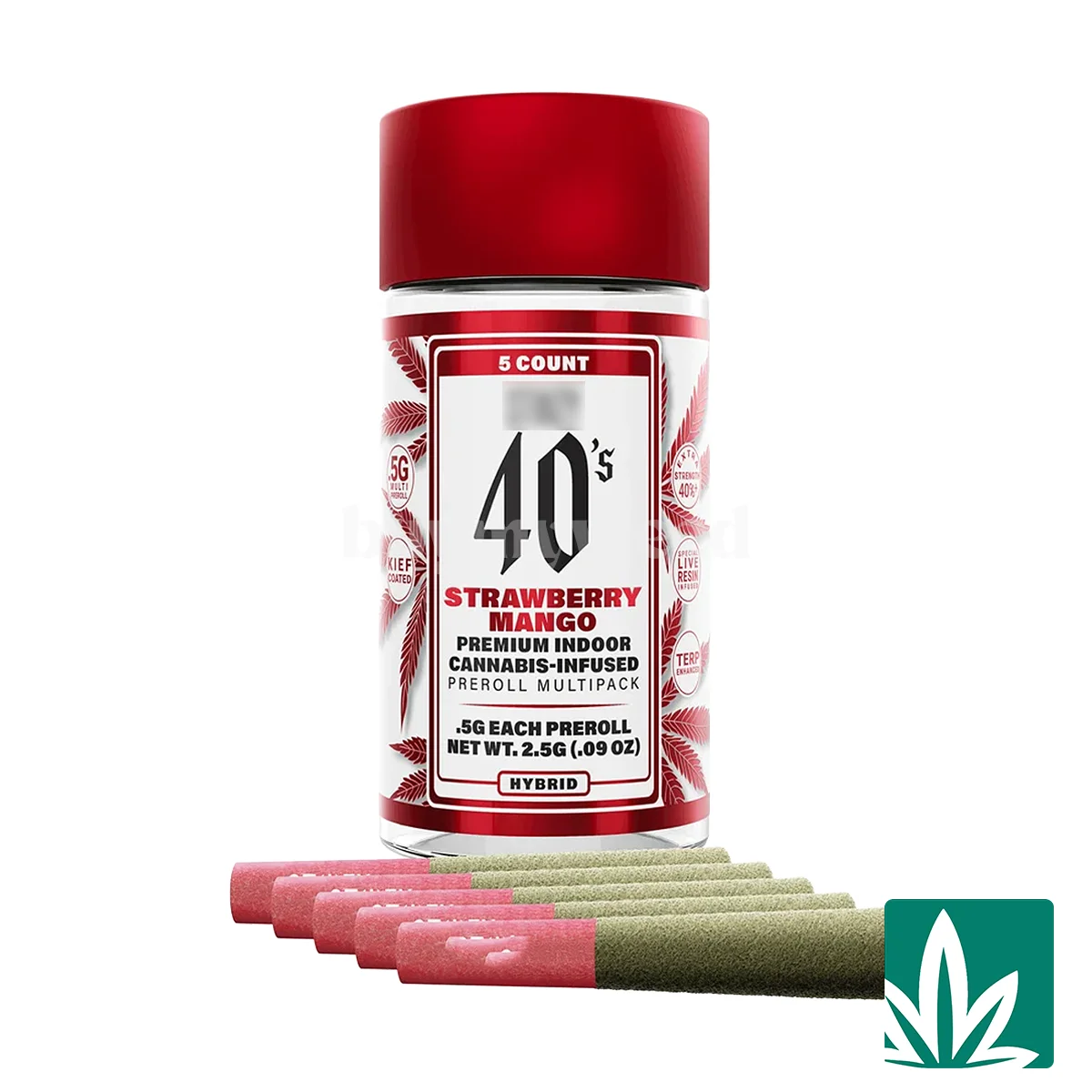 STZY 40’s Pre roll Joints (2.5g) – Strawberry Mango
