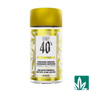 STZY 40’s Pre roll Joints (2.5g) – Strawnana