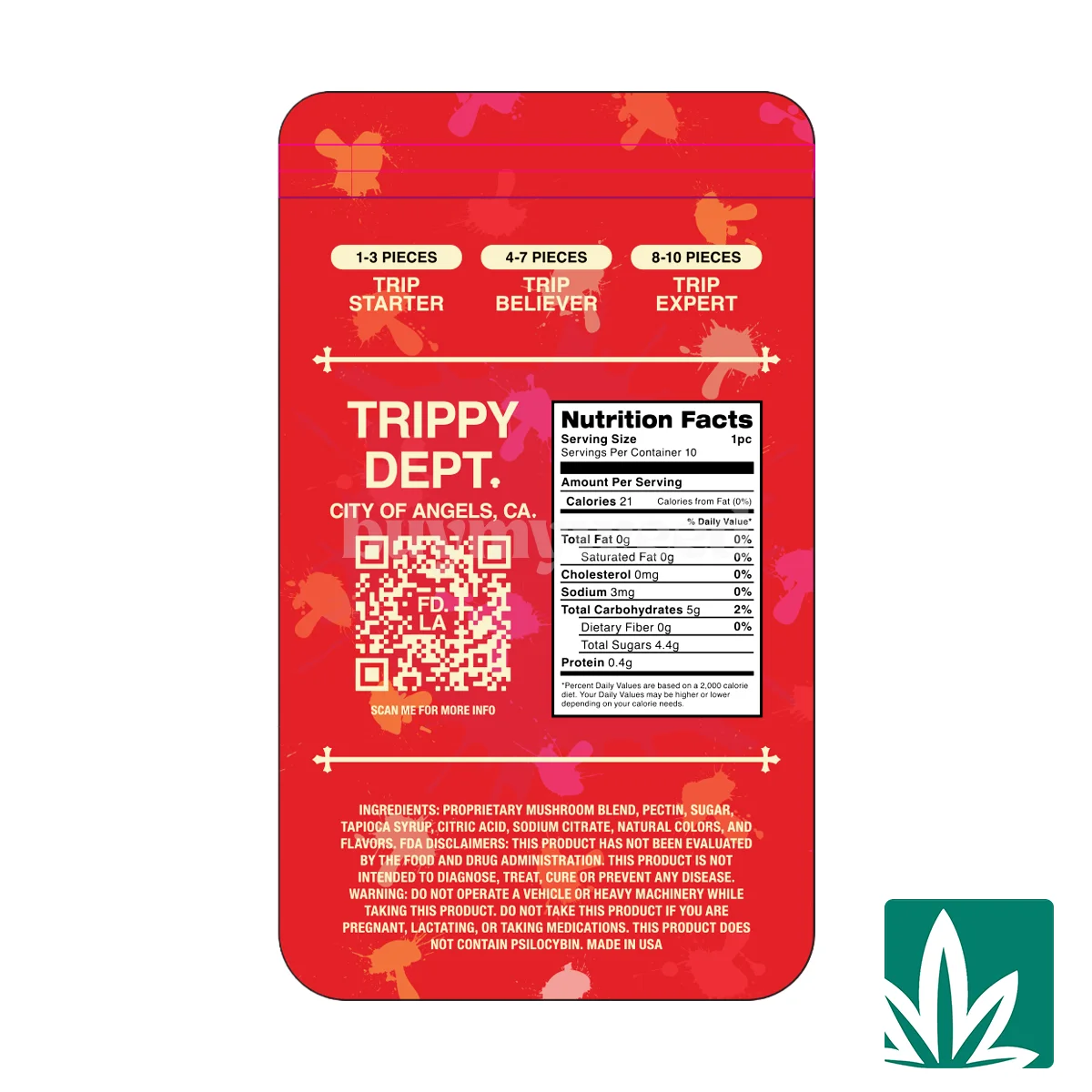 Trippy Dept (4g) Nano Gummy – Strawberry Lemonade - Image 2