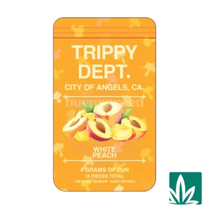 Trippy Dept (4g) Nano Gummy – White Peach