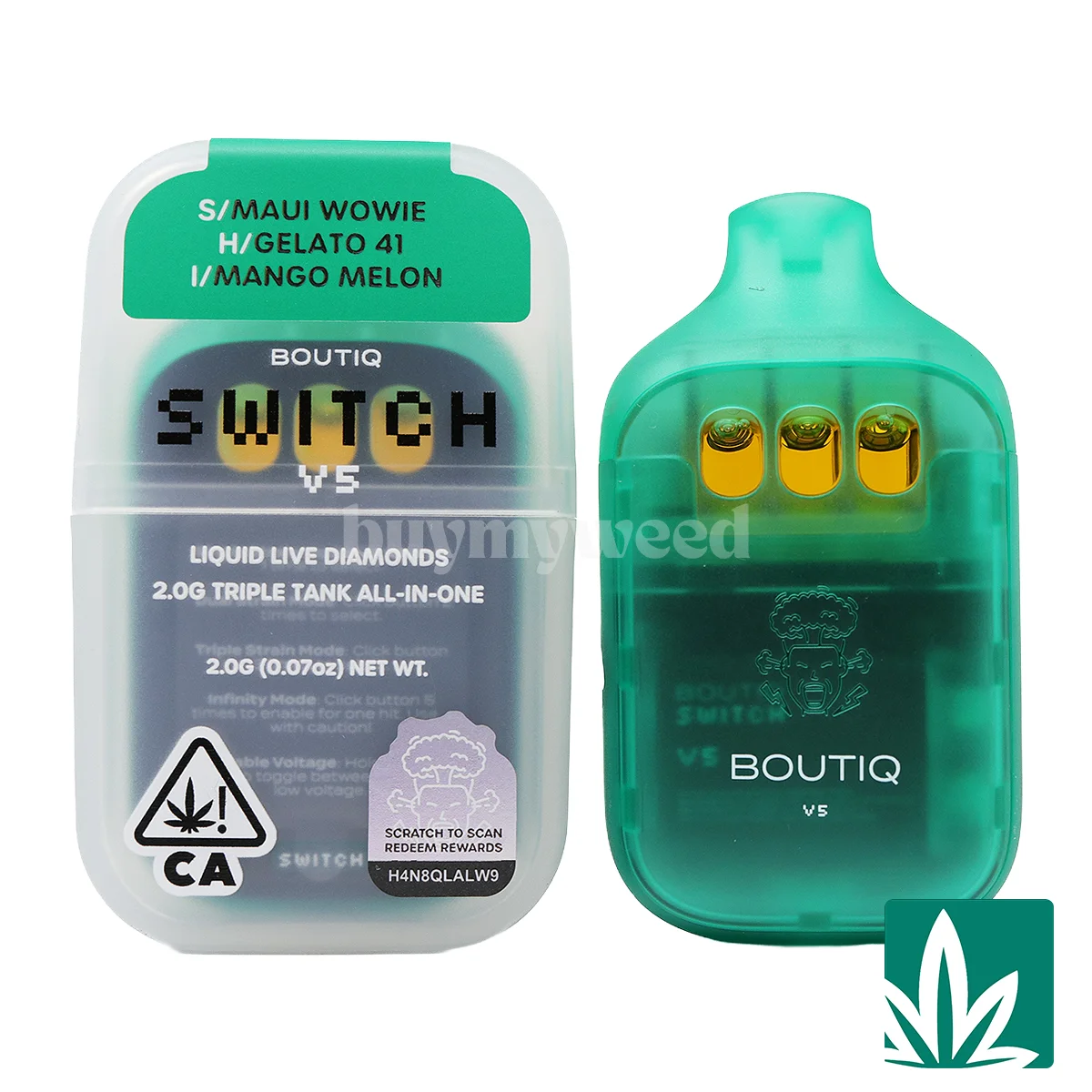 Boutiq Switch V5 (2g) – Maui Wowie x Gelato 41 x Mango Melon