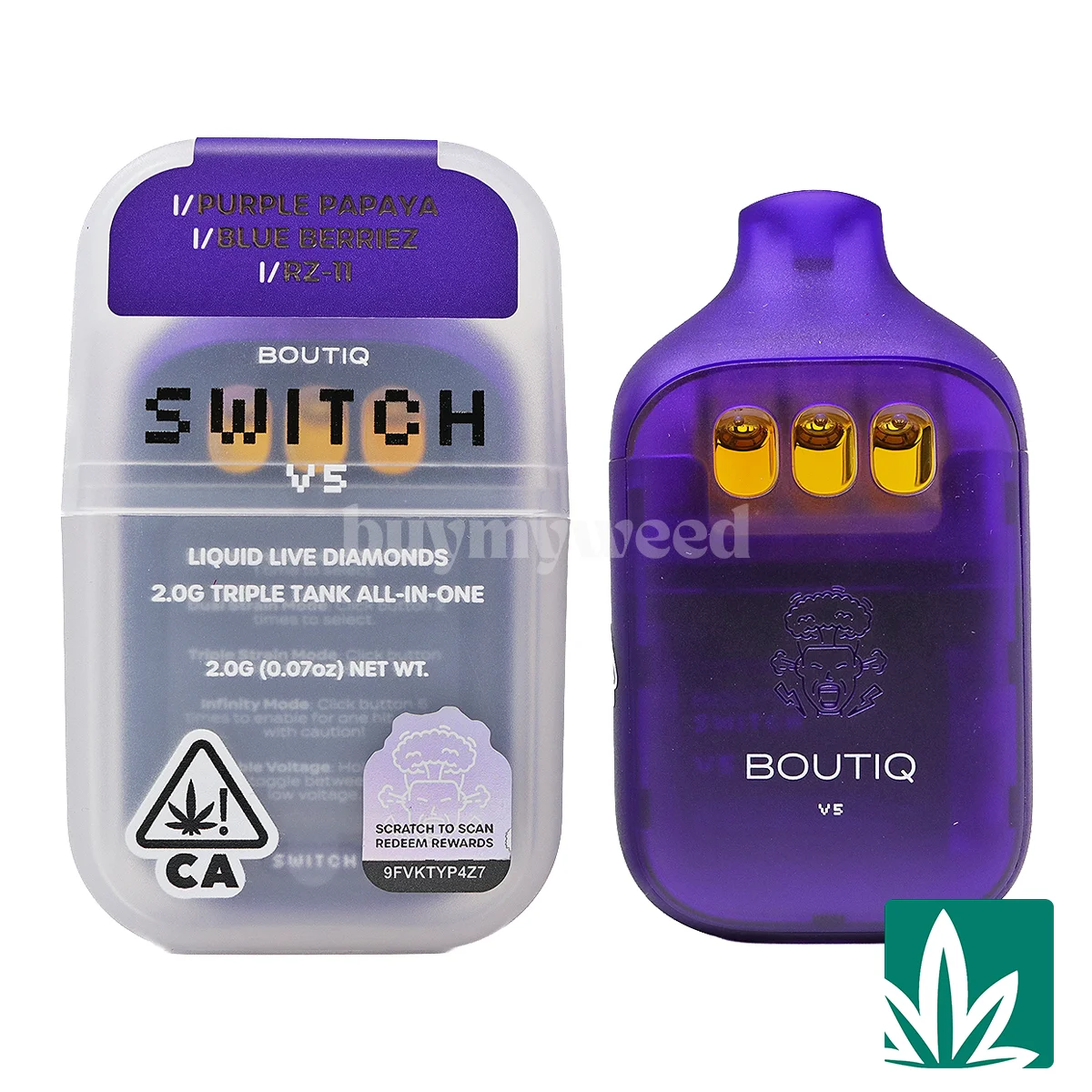Boutiq Switch V5 (2g) – Purple Papaya x Blue Berriez x Rz-11