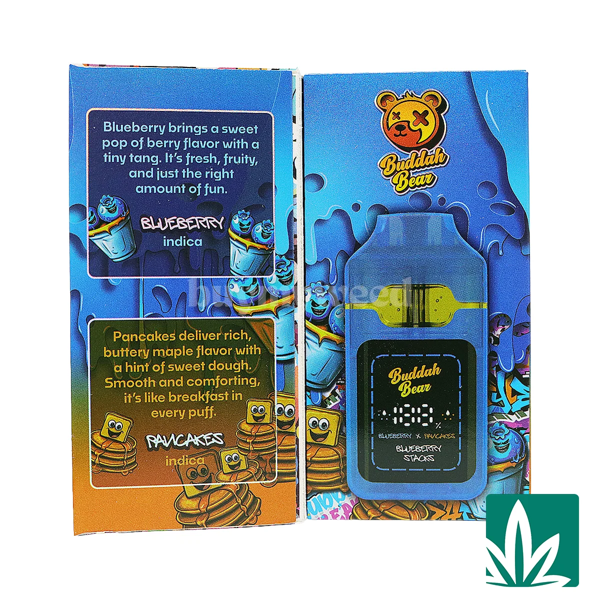 Buddah Bear Sugar Diamond Dispo (3g) – Blueberry Stacks - Image 2