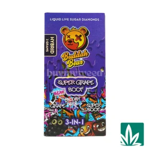 Buddah Bear Sugar Diamond Dispo (3g) – Super Grape Boof