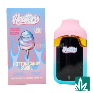 Heaters Live Resin Diamond Dual Dispo (3g) – Cotton Candy Swirl