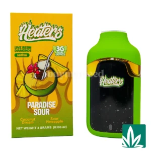 Heaters Live Resin Diamond Dual Dispo (3g) – Paradise Sour