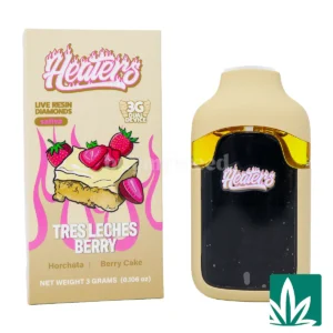 Heaters Live Resin Diamond Dual Dispo (3g) – Tres Leches Berry