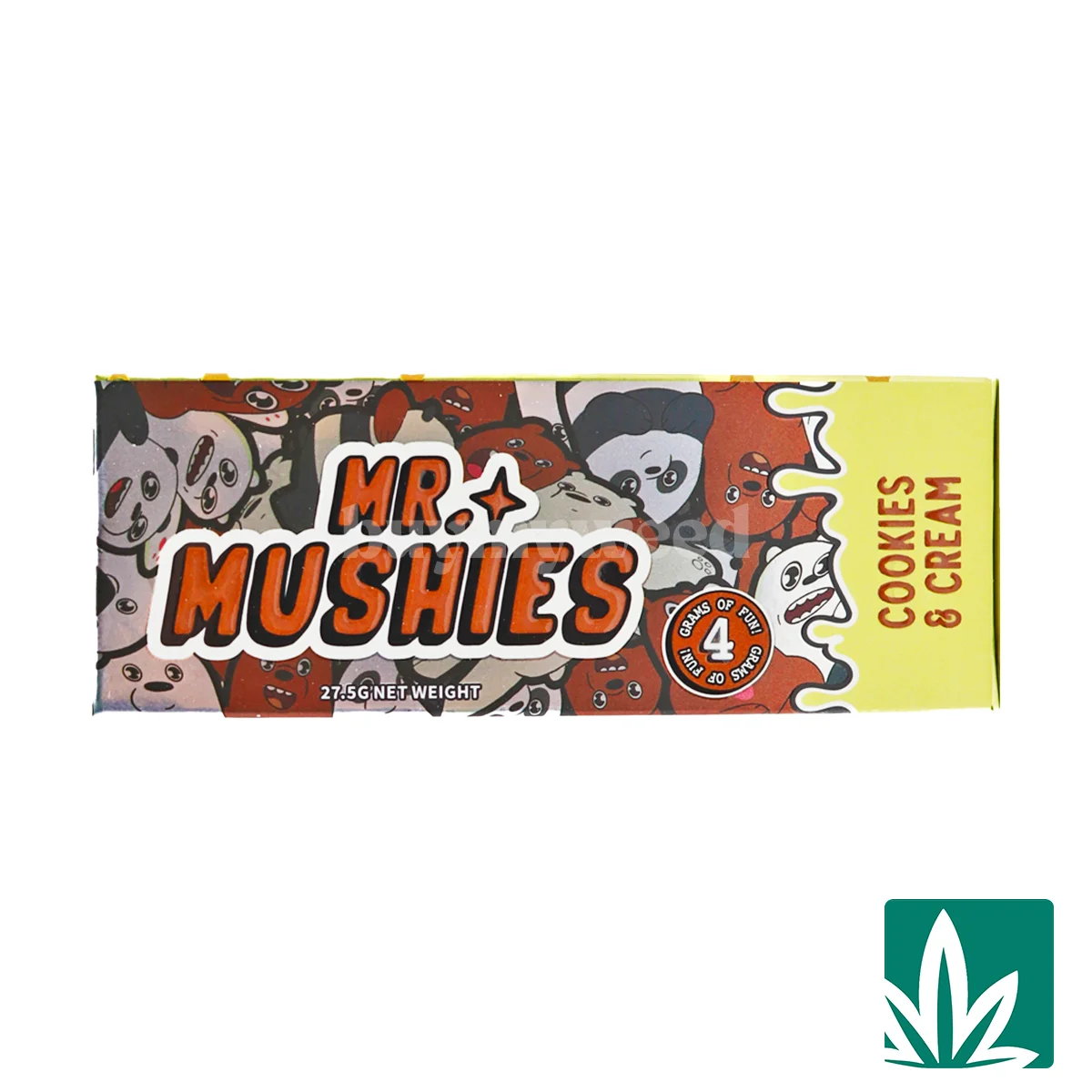 Mr Mushies Shroom Bars (4g) – Cookies n Cream
