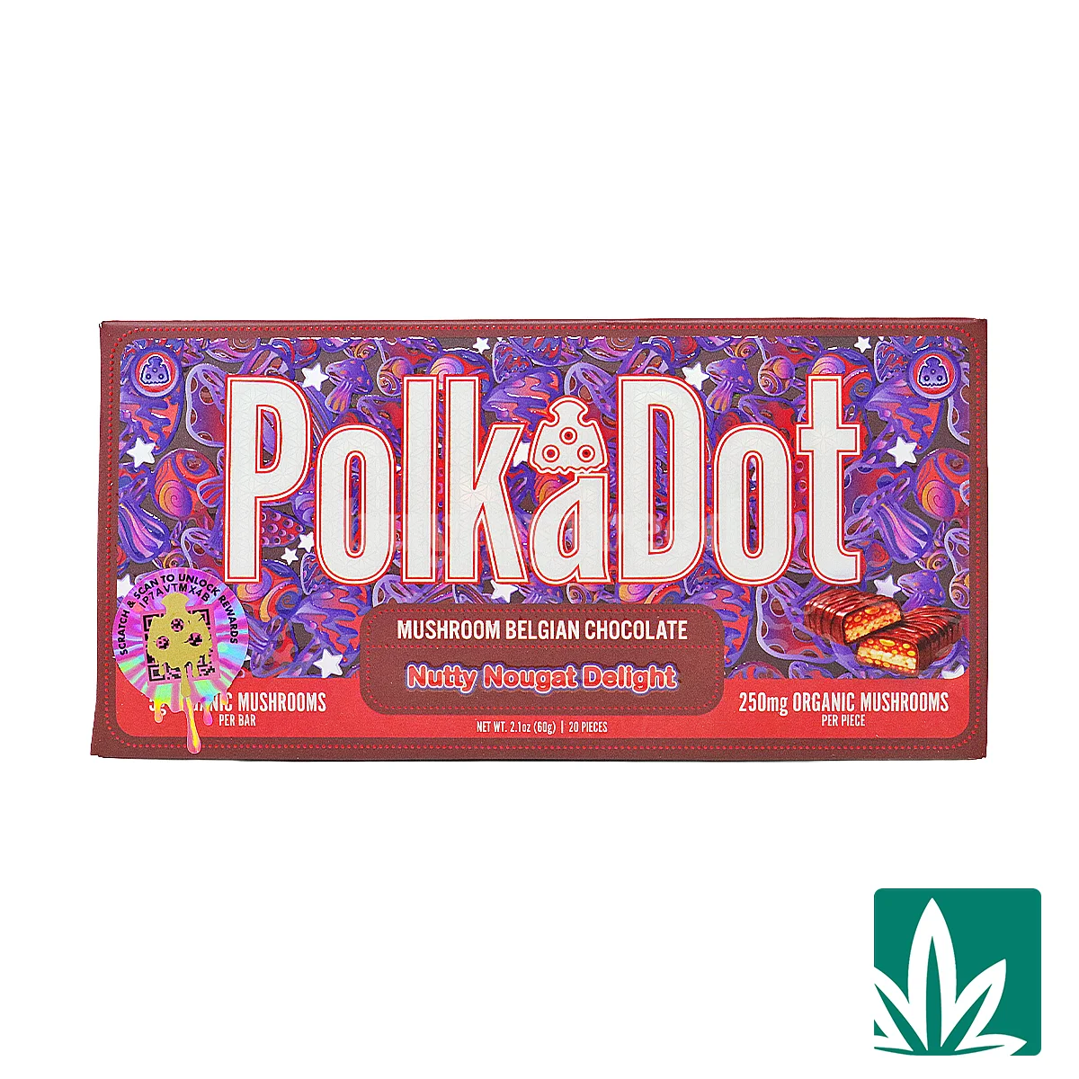 Polka Dots Magic Chocolate (5g) – Nutty Nougat Delight