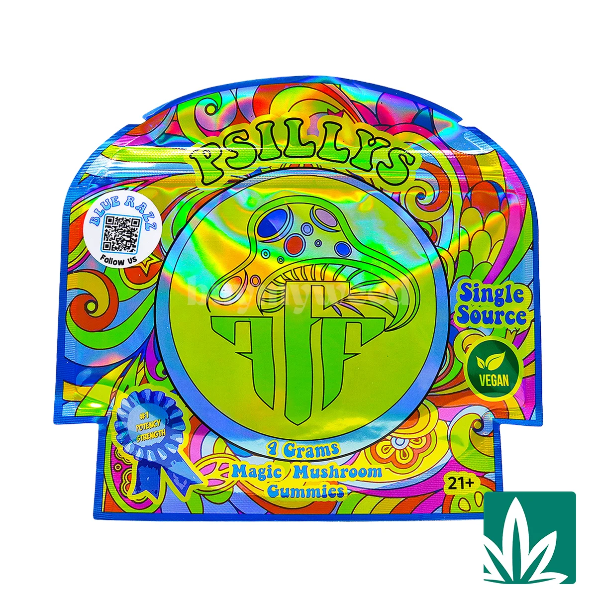 Psillys Magic Mushroom Gummies (4g) – Blue Razz