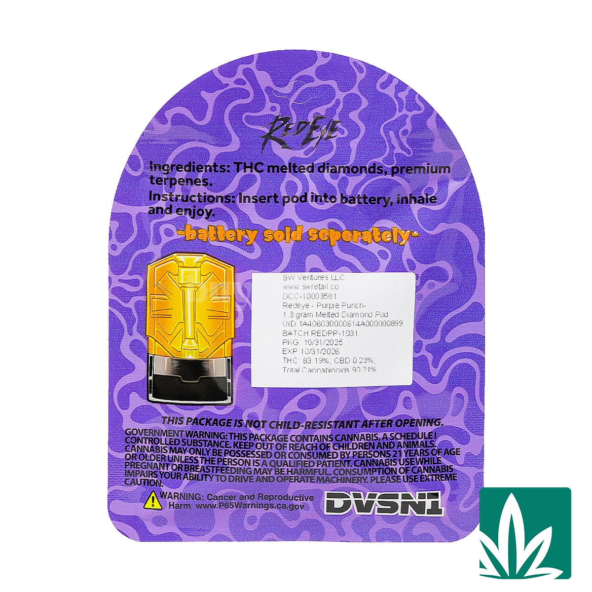 Red Eye Pod (1g) – Purple Punch - Image 2