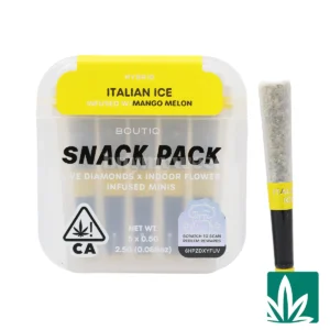 Boutiq Snack Pack (2.5g) – Italian Ice Infused With Mango Melon