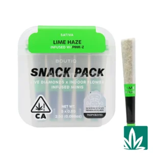 Boutiq Snack Pack (2.5g) – Lime Haze Infused With Pink Z