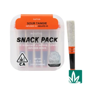 Boutiq Snack Pack (2.5g) – Sour Tangie Infused With Gelato 41