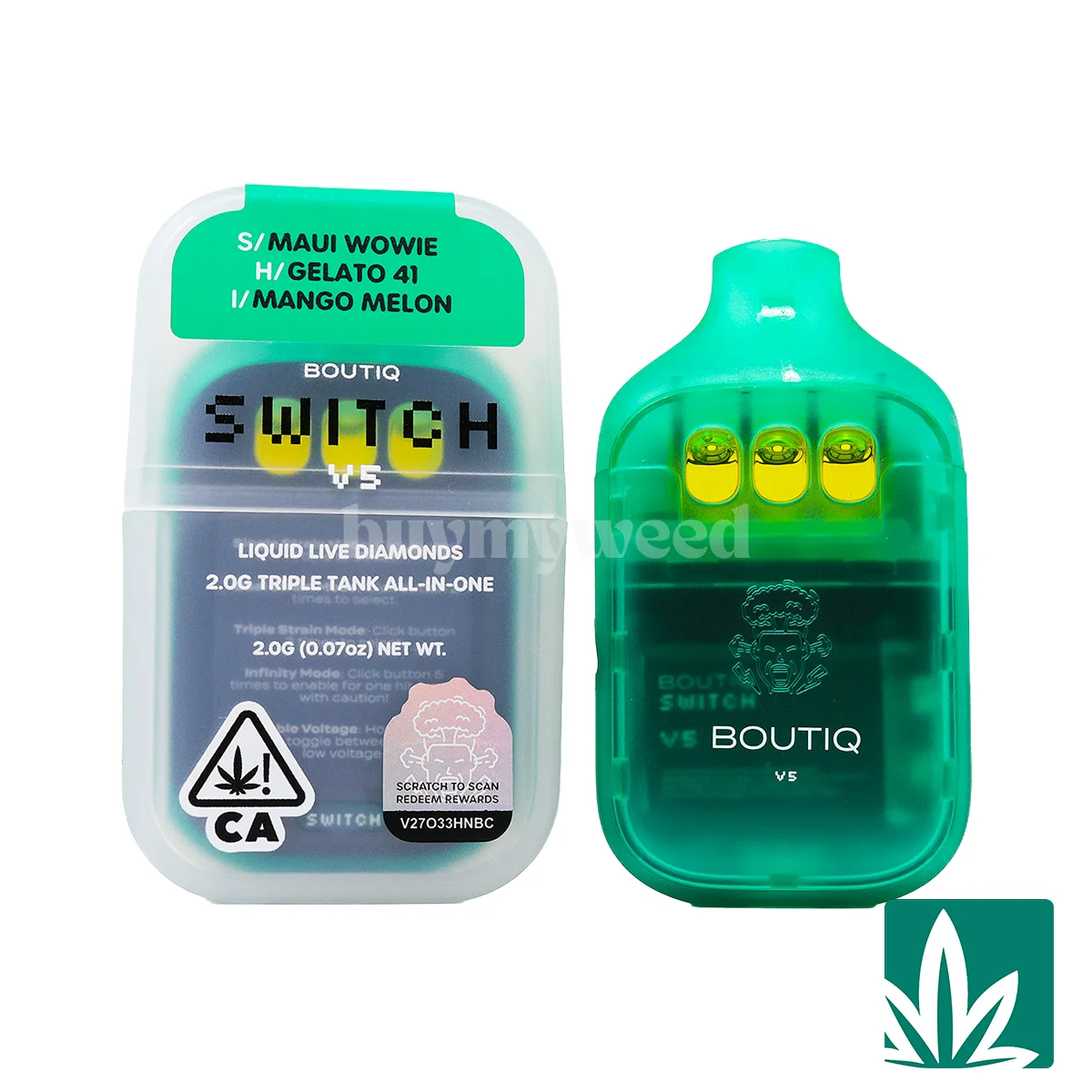 Boutiq Switch V5 (2g) – Maui Wowie x Gelato 41 x Mango Melon