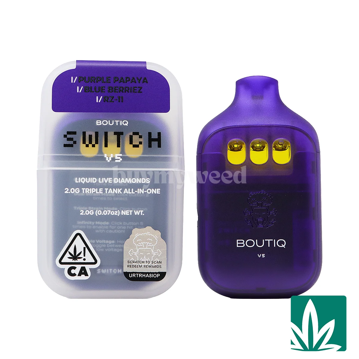 Boutiq Switch V5 (2g) – Purple Papaya x Blue Berriez x Rz-11